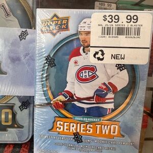 Upper Deck 2025-26 Series Two Hockey Box - Blue/White/Red